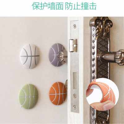 极速Door handle anti impact wall stick silent silica gel pad