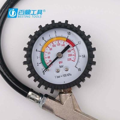 汽车加气胎压计 加气嘴接头充气头轮胎充气工具气泵气嘴气压表