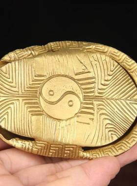 易经学习工具易经64卦图易经64卦牌摇卦工具乌龟壳摇卦家居摆饰