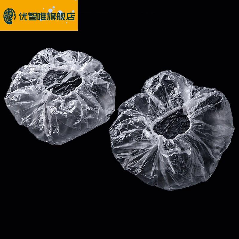 一次性帽子头套保鲜袋经济装防尘头罩护发女款松紧口头发防护薄膜