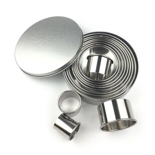极速12pcs Mold Box Desig Cutter Shape Cookie Fruit set Round