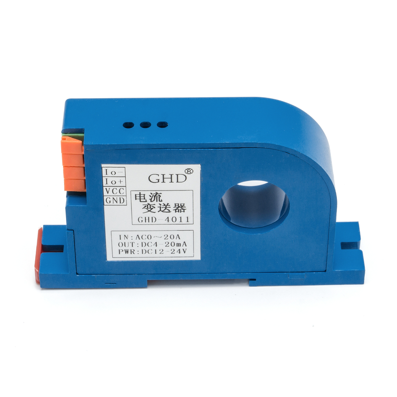 交流电流变送器0-5A 4-20mA 0-10V电压交流电流传感器霍尔220V