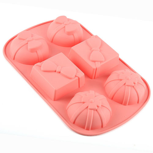 好货Gift Box Shape Cake Mold Silicone Cups Cake Manufacture