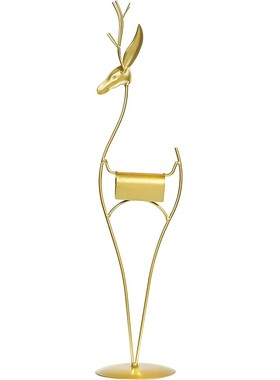 北欧轻奢金属鹿摆件创意家居客厅电视酒柜办公室装饰品摆设工艺品