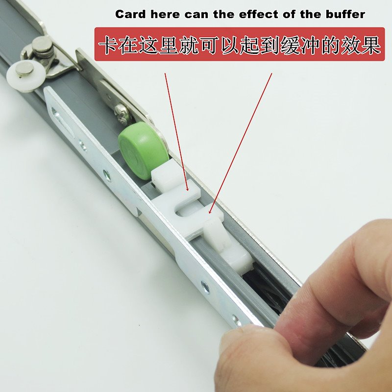 移门缓冲器滑轮轨道 衣柜定制推拉门 阻尼器 橱柜  配件吊轮专用