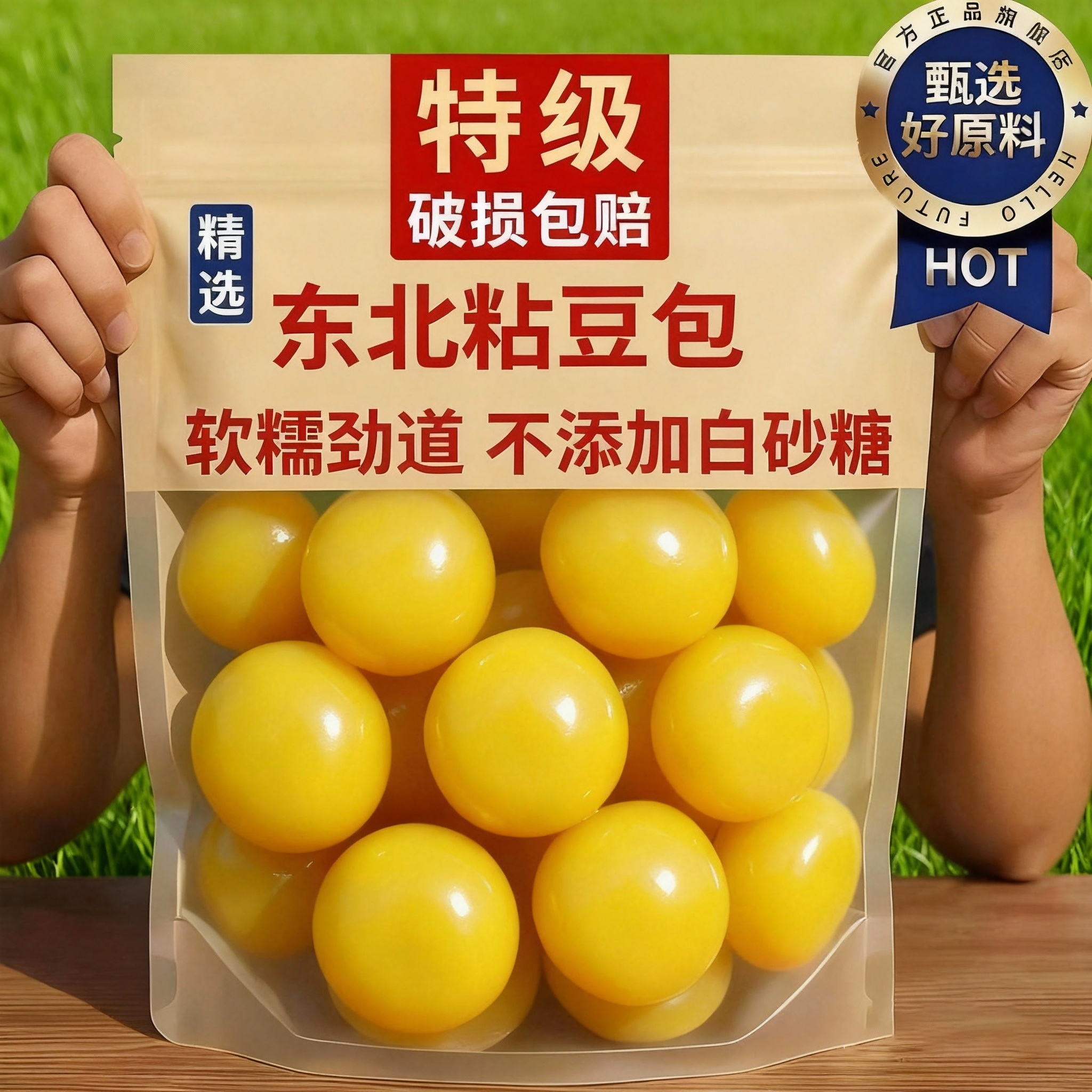 亚沟正宗东北粘豆包大黄米红芸豆纯手工0添加粗粮低脂无糖旗舰店