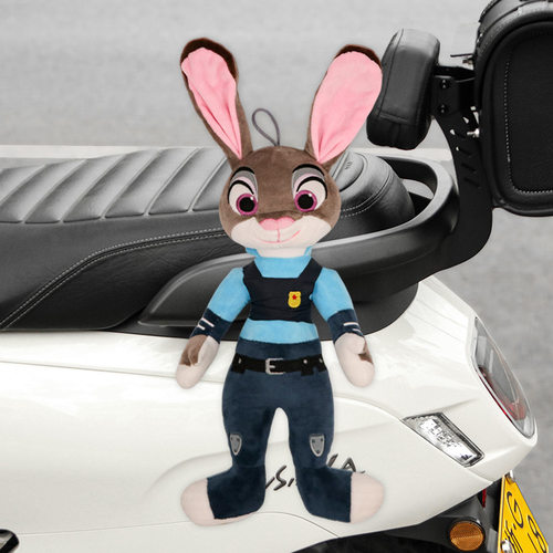 爱玛朵朵电动车装饰品公仔仰望爱琪qb33车尾毛绒玩偶挂件配件摆件