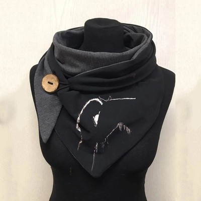 极速Fashion Scarves Shawls for Women Winter Warm Printing sc