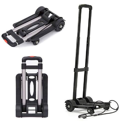 极速Heavy Duty Foldable 4 Wheel Trolley Folding Truck Barrow