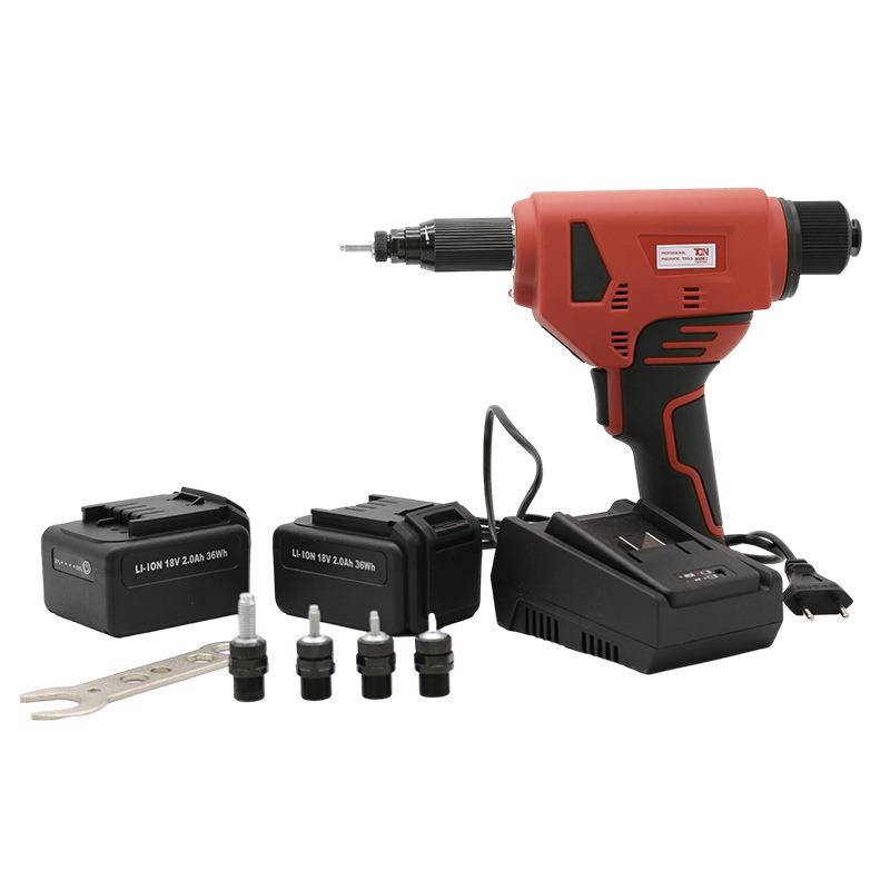 充电式电动拉铆螺母枪全自动拉铆钉枪拉帽枪拉母枪铆钉枪