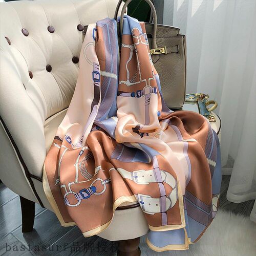 极速Simulation silk scarf spring and summer new fashion vers