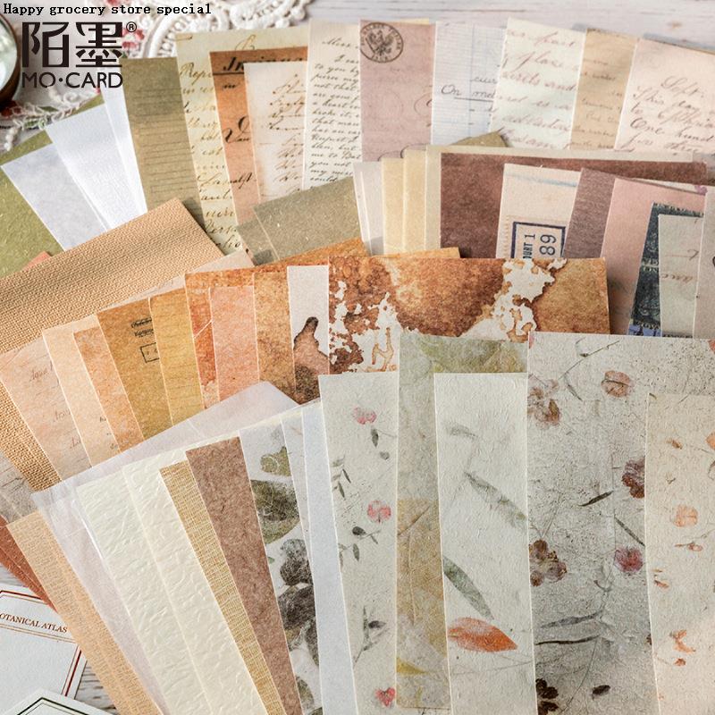 .30 Pcs Retro Letter Sheet Material Paper Junk Journal Plann
