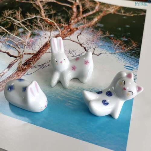 极速Japanese Groceries Chopsticks Holder Fashion Spray Paint