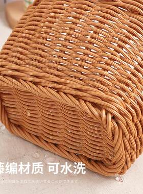 好货仿藤编收纳篮仿藤编收纳篮姜蒜收纳筐厨房挂墙壁挂篮子放生姜
