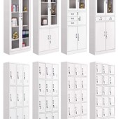 极速 西安钢制办公室铁皮文件柜矮柜书柜资料带凭证档案员工更衣