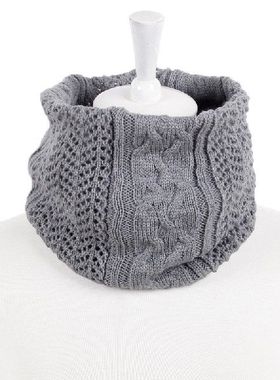 New Faion Solid Color Knit Infinity Scarves Women Winter