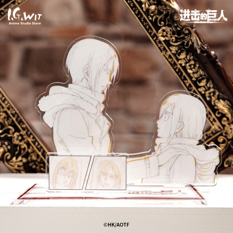 I.G WIT 进击的巨人 原画集系列 亚克力场景立牌 撤退的矮人周边