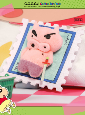 【19元任选4件】蜡笔小新毛绒徽章周边现货左卫门小新款现货ZK