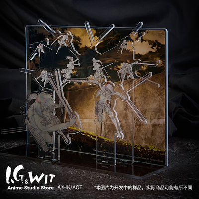 I.G&WIT原版日谷 进击的巨人 原画亚克力场景立牌 动漫周边摆件