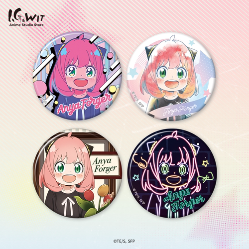 I.G WIT 间谍过家家马口铁徽章套装阿尼亚坐姿大集合日谷正版授权