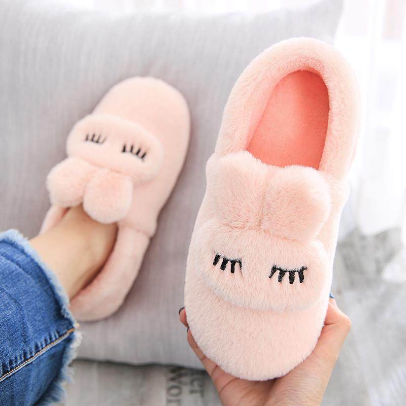 棉拖鞋女包跟秋冬季月子鞋10月11月可爱软底防滑居家室内厚底保暖