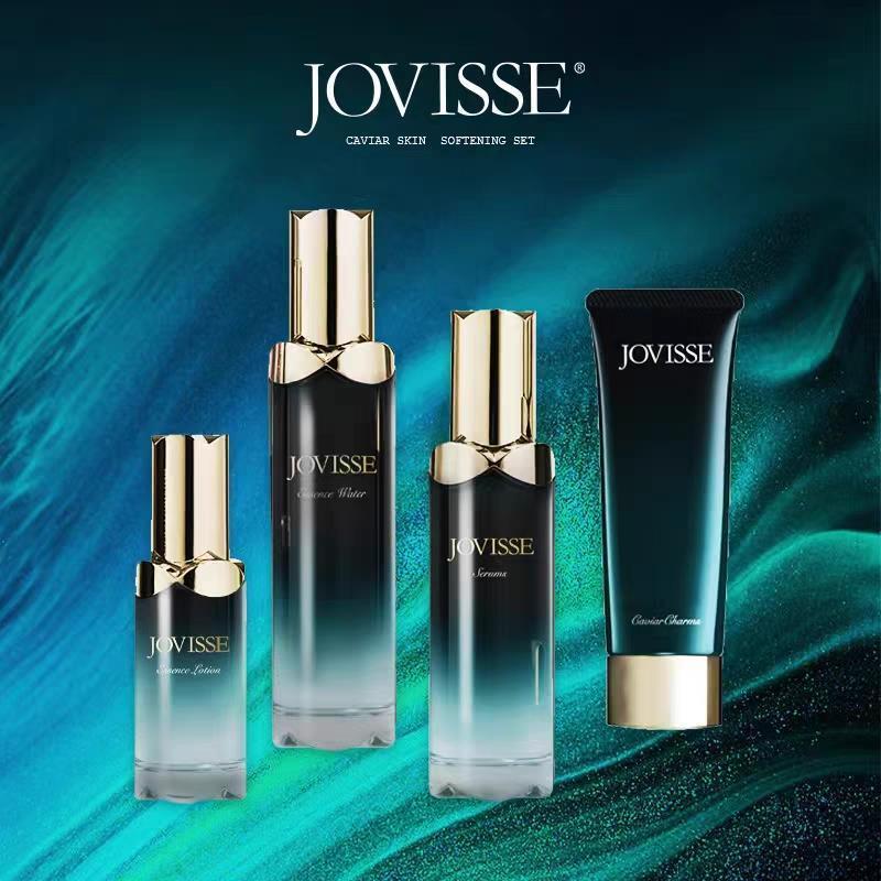 JOVISSE鱼子酱奢宠紧致四件套洗面奶水精华乳提拉抗皱焕颜套盒.
