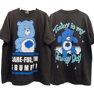 Story Carrie   爱心小熊Care Bears情侣装夏季宽松重磅短袖T恤