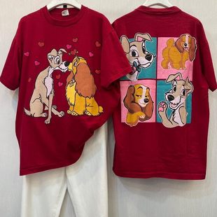 Story Carrie   欧美复古小姐与流浪汉情侣装半袖小众潮流短袖T恤