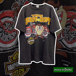 Story Carrie  潮流街头HARLEY DAVIDSON摩托车重磅质感短袖T恤