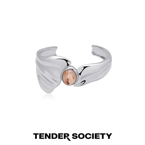 Tender SocietyHaaken系列海洋玛瑙流动裙摆手镯个性小众设计感