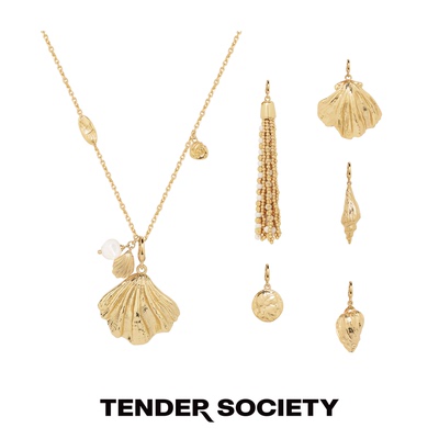 Tender SocietyVoyage度假系列贝壳海螺金币流苏项链长项链毛衣链