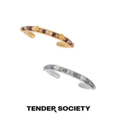 玫瑰串珠细手镯金银双色