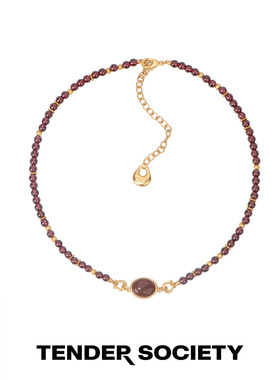 马鞍扣八字纹紫气东来串珠项链