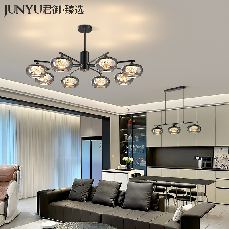 意式极简客厅吊灯2025新款现代简约高级感设计师高端大气大厅主灯