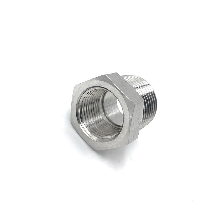 304不锈钢内外丝转m接头 高压加厚转接补芯大小变径内外丝1/4-1/2