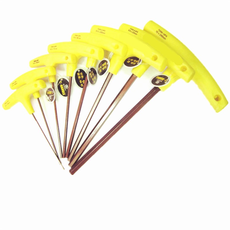 进口S2材质T型内六角扳手2-10mm内六角匙