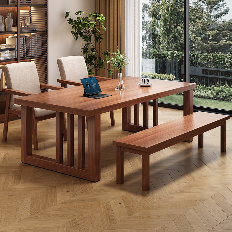 全实木大长书桌阅读学习桌