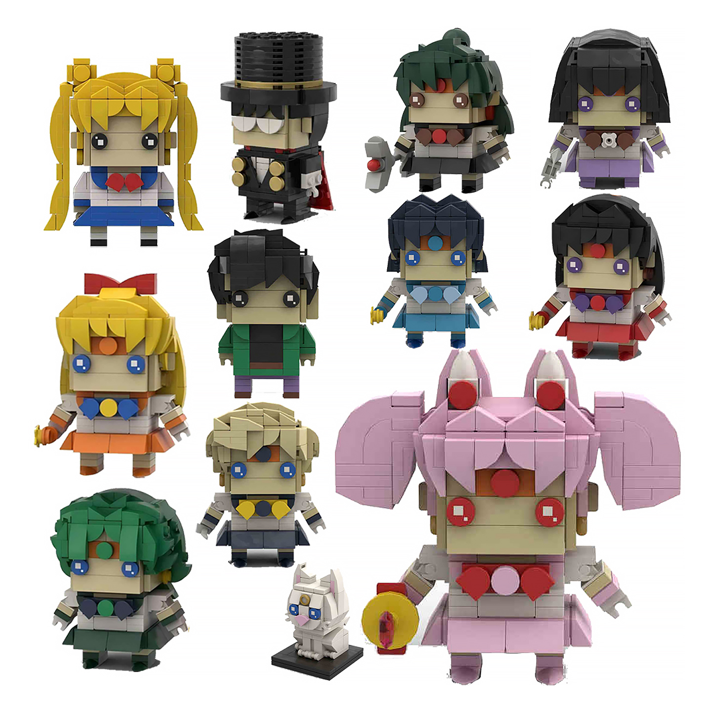 【送运费险】美少女战士积木玩具