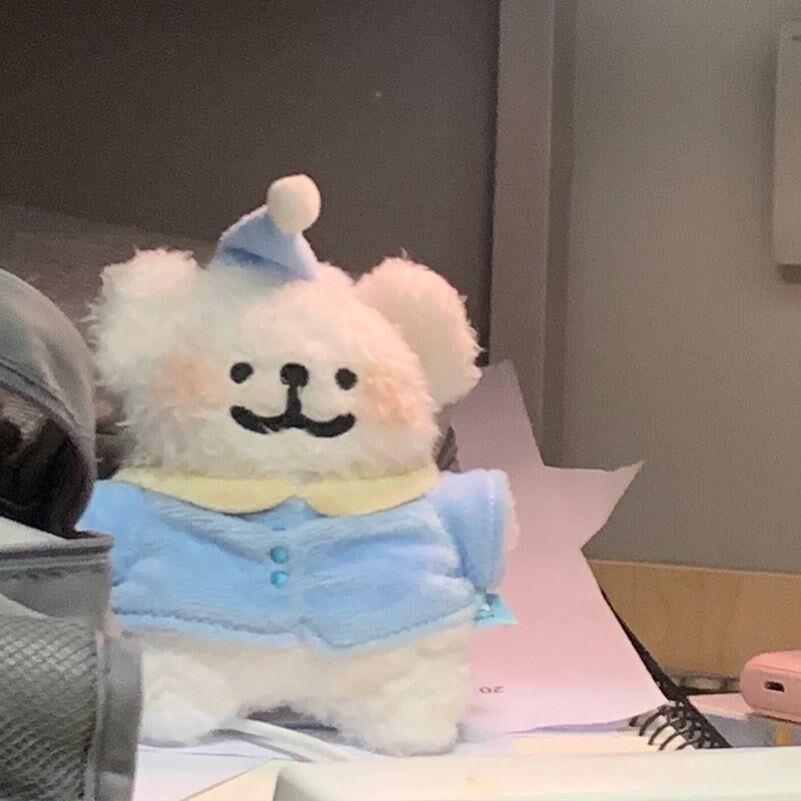 线条小狗挂件可爱毛绒小狗钥匙扣玩偶公仔书包背包挂饰送女生礼