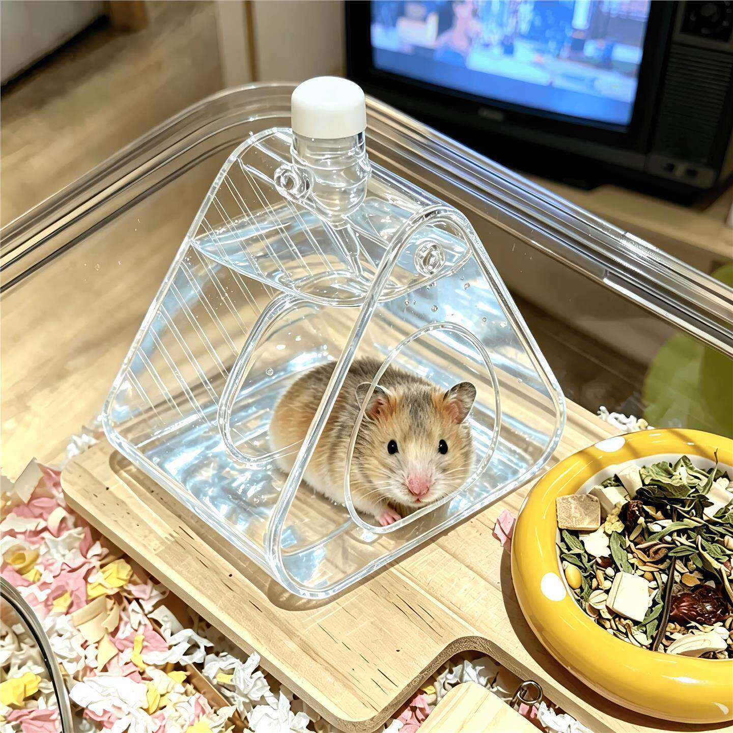 仓鼠可注水冰屋降温躲避屋