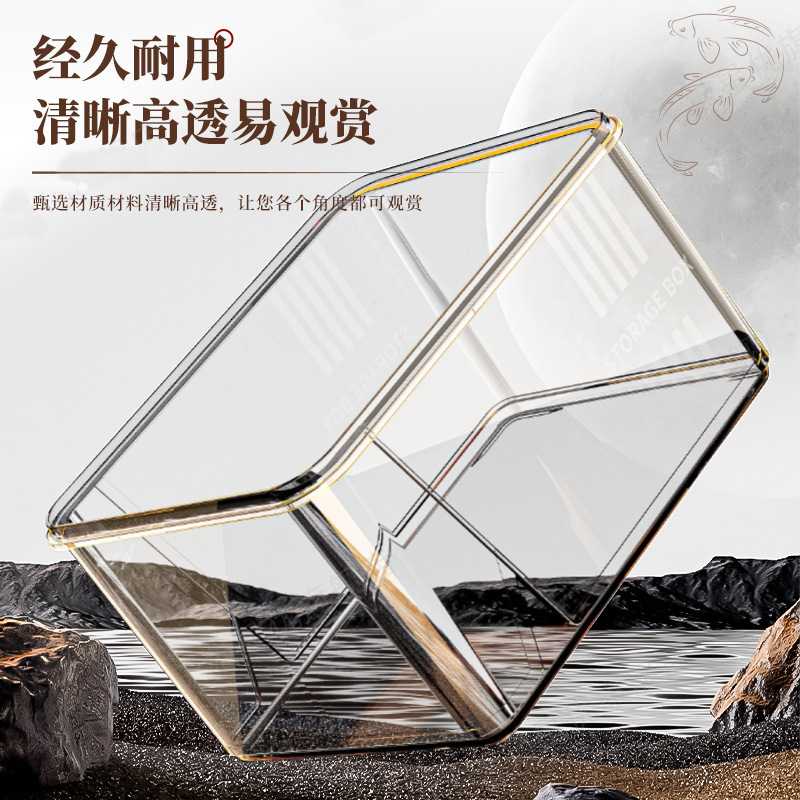 新手家用防摔小型生态鱼缸仿玻璃