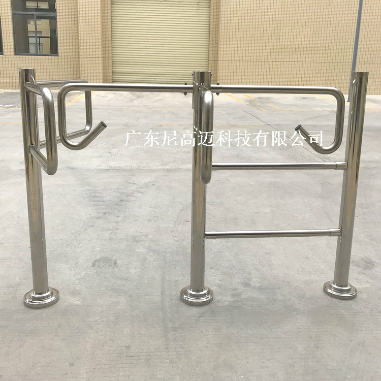 供应商场入口单向门手动转闸门防盗通道旋转单项道闸十字式栅栏门