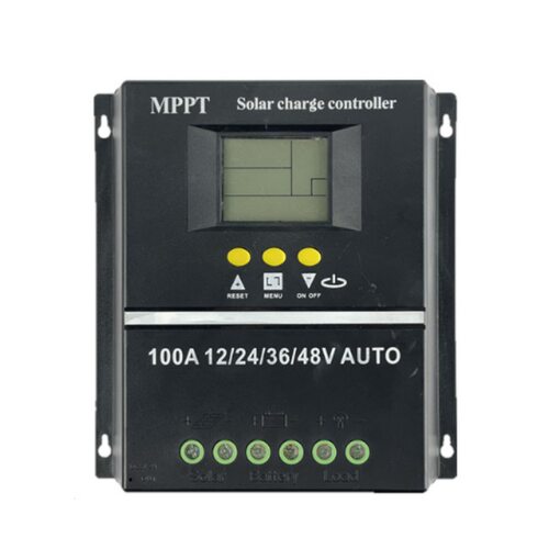 12V24V36V48V100A太阳能控制器带背光显示光伏发电LCD液晶控制器