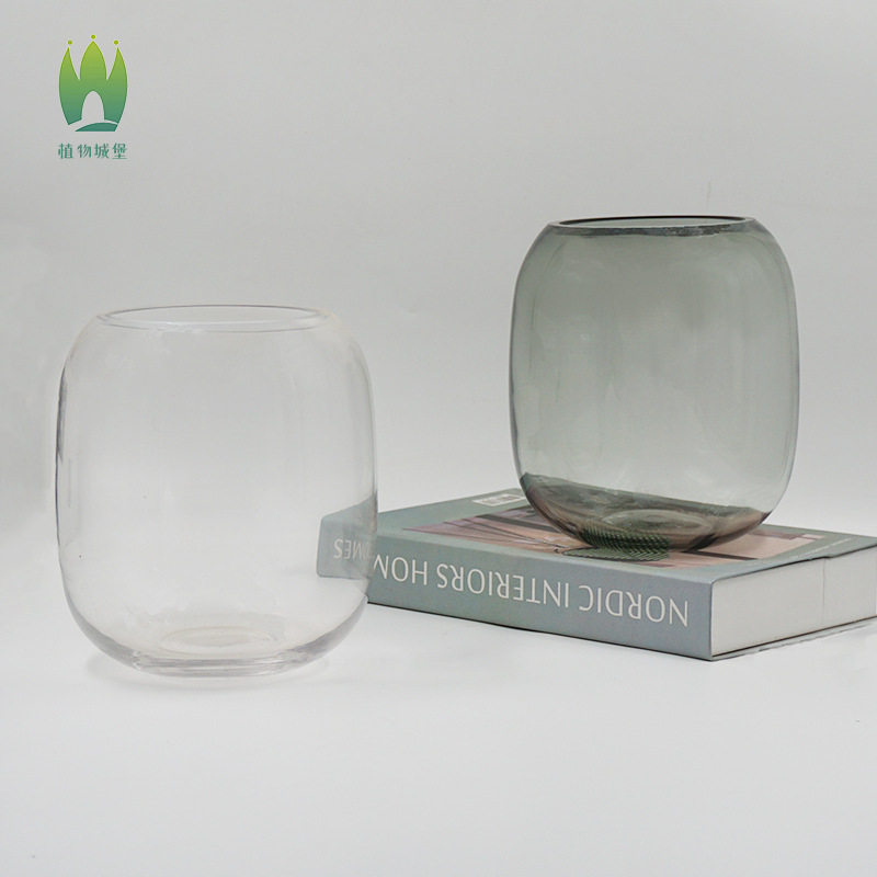 微景观玻璃瓶中号植物城堡水培容器生态瓶插花瓶桌面苔藓IDIY摆件
