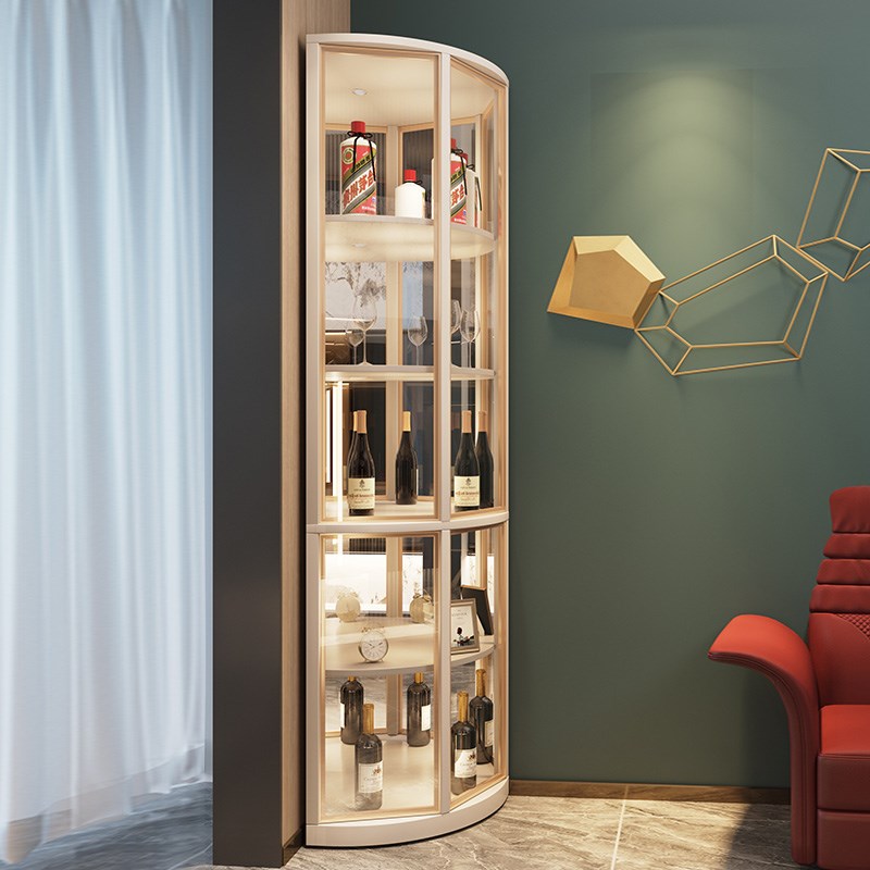 转角柜墙角直角转弯拐角置物架客厅卧室储物落地轻奢高级感酒柜