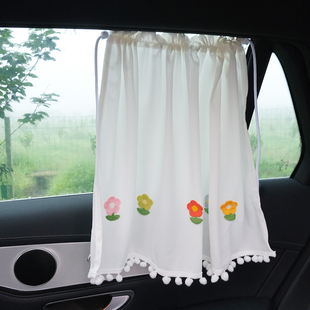 汽车遮阳帘防晒隔热遮阳板车窗宝宝挡光神器吸盘式 伸缩帘车载窗帘