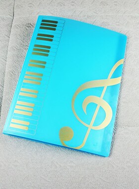 架子鼓乐谱夹A4儿童专用钢琴五线谱夹黑色吉他专业曲谱文件夹谱夹