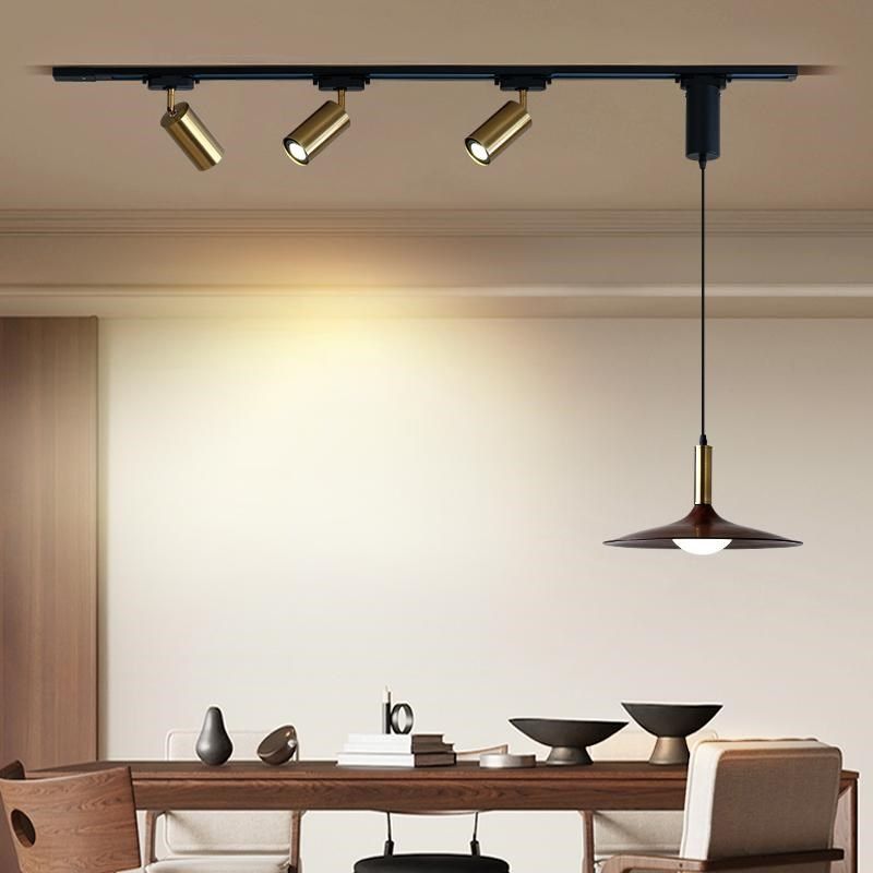 美式中古风餐厅飞碟吊灯设计师餐桌复古可移位滑轨饭厅前岛台吊灯,家装灯饰光源,餐厅吊灯,淘宝优惠券,粉丝福利购,淘宝优惠卷