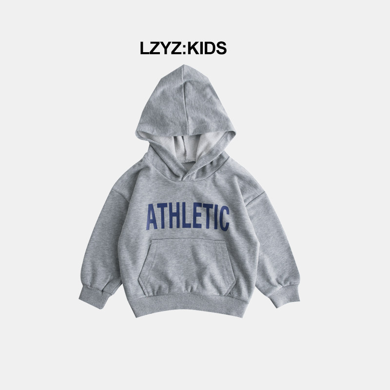 lzyz童装男童卫衣春秋薄款潮男童女童上衣洋气小童宝宝春装潮外套