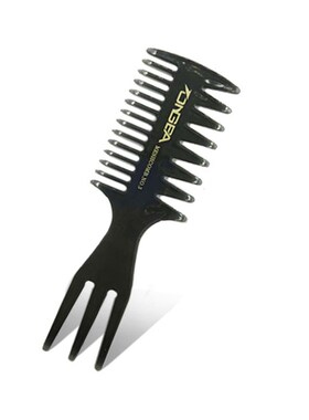 复古油头梳 蓬巴杜纹理梳 barber造型梳 男士飞机头背头三叉梳子